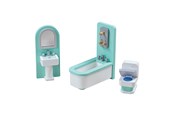 Dukker & Tilbehør - Tidlo Wooden Dollhouse Furniture Bathroom 3 pieces - T0222