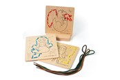 Puslespil - Bigjigs Wooden Puzzle by Numbers - Fairytale World Wood - 34051