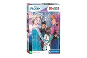 Puslespil - Clementoni Jigsaw Puzzle Super Color Disney Frozen 104pcs. - 25742
