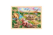 Puslespil - Goki Wooden Jigsaw Puzzle Dinosaur 96pcs. Wood - 57348