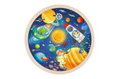 Puslespil - Goki Wooden Jigsaw Puzzle Around Space Travel 57pcs. Wood - 57365