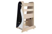 Kreativt Legetøj - Small Foot - Wooden Learning Tower Penguin Wild Life 92cm - 12455