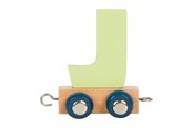 Børneværelse - Small Foot - Wooden Letter Train Polar - J - 12580