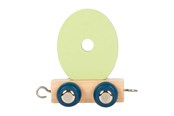 Børneværelse - Small Foot - Wooden Letter Train Polar - O - 12585