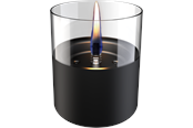 Boligindretning - Tenderflame Lilly 10 Black Glass - TF-200003