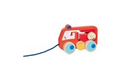 Babylegetøj - Goki Wooden Pull Figure Fire Brigade 112 - 54856