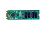 Harddisk - tilbehør - StarTech.com 4-Port M.2 to SATA Adapter Card M.2 PCIe 3.0 to SATA HDD/SSD Expansion Card ASM1064 Chipset M.2 NVMe to 4x HDD/SSD for Windows/macOS/Linux - interface adapter - SATA - M.2 Card - 4P-SATA-M2-ADAPTER