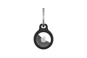 Mobil - Andet Tilbehør - FIXED Silky Silicone Apple AirTag Keychain Case - Black - FIXSILD-756-BK