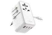 Mobil - Adaptere & Opladere - FIXED Travel Charger USB-C/-A 85W EU/UK/USA/AUS - White - FIXCT85-4C1A