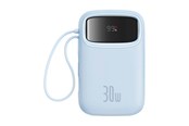 Powerbank - Baseus QPow 2 10000mAh 30W 2xUSB-C powerbank (blue) Powerbank - Blå - 10000 mAh - P10055008313-00