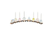 Babylegetøj - Goki Wooden Birthday Train 10 pieces. - 60706