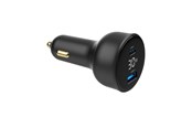 Mobil - Adaptere & Opladere - Gembird Car Power Adapter with LCD display - USB Type-C PD - 30W - TA-UC-AC2PD30LCD-CAR-01