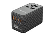 Mobil - Adaptere & Opladere - Verbatim UTA-06 Power Adapter - GaN III Universal - 2 x USB 2 x USB-C - 100 Watt - 32121