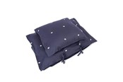 Legetøj - Filibabba Baby sengetøj GOTS (70x100 cm) - Broderet Hvalen Christian - Midnight - FI-03293