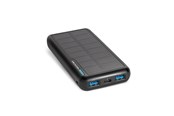 Powerbank - SBS powerbank med solceller - 10.000 mAh - Sort - 10000 mAh - TTBB10000SK