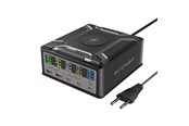Mobil - Adaptere & Opladere - BlitzWolf BW-S28 260W 2xUSB-A 3xUSB-C 15W wireless charger (black) - BW-S28