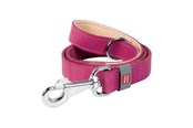 Hunde - Waudog Natural Leather Dog Leash Pink 20mm Wide 122cm Long - 08147