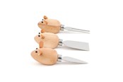 Køkkenredskaber - Kikkerland Cheese Knives Mice Set Of 3 - CHS08