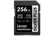 Hukommelseskort - Lexar Professional SILVER PLUS SDXC - 205MB/s - 256GB - LSDSIPL256G-BNNNG