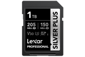 Hukommelseskort - Lexar Professional SILVER PLUS SDXC - 205MB/s - 1TB - LSDSIPL001T-BNNNG