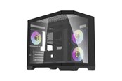 Kabinet - Darkflash FT418 computer case + 6 aRGB fans (black) - Kabinet - Minitower - Sort - FT418 Black