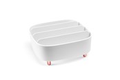 Badeværelsestilbehør - Gillian Jones - Table organizer with 4 compartments - White - 12005-90