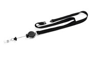 Skilte & kort - DURABLE Halssnor med yoyo nøglering EXTRA STRONG - 833001