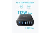 Mobil - Adaptere & Opladere - Anker Charger (112W 6 Ports GaN) - Black - A2154G11