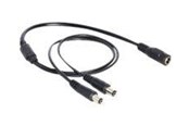 Strømkabel (intern) - DeLOCK Power Splitter DC Jack 5.5 x 2.1 mm to DC Jack 5.5 x 2.1 mm - 50 cm - 83286