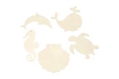 Kreativt Legetøj - Creativ Company Wooden Sea Animals with Hanging Eye - 57972