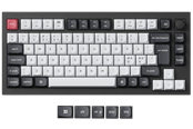Tastatur - Keychron Q1 HE 75% Knob Wireless Tri-Mode Gateron 2.0 Nebula Magnetic Carbon Black - ND - Gaming Tastatur - Nordisk - Sort - Q1H-M1-BO