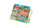 Babylegetøj - Bigjigs Magnetic Maze Game - Farm - 34010