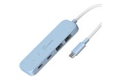USB hub - j5create JCH342EC - hub - USB-C - 4 ports USB hub - 4 ports - Blå - JCH342EC-N