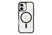 Mobil - Covers & Cases - OtterBox React MagSafe Apple iPhone 16 Black Crystal - clear/black - 77-96243