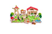 Trælegetøj - Bigjigs Wooden Play Farm with Accessories 48 pcs. - BJ415