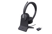 Hovedtelefoner/headset - Yealink WH64 Hybrid Dual with Charging Stand Teams - 1208697