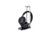 Hovedtelefoner/headset - Yealink BH76 Plus with Charging Stand Teams Black USB-C/A - 1208699