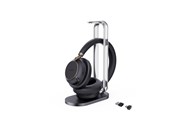 Hovedtelefoner/headset - Yealink BH76 Plus with Charging Stand - Teams Black - USB-C/A - 1208699