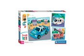 Puslespil - Clementoni Jigsaw Puzzle Super Color Square Emergency Services 3x48pcs. Floor - 25318
