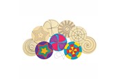 Kreativt Legetøj - Colorations - Decorate your own Wooden Spinner 24 pcs. - CHDYOSPI
