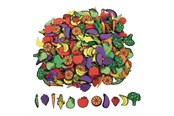 Kreativt Legetøj - Colorations - Self-adhesive Foam Fruit and Vegetable Stickers 500pcs. - CHSAFVFO