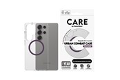 Mobil - Covers & Cases - CARE by PanzerGlass Flagship Case Transparent Urban Combat w. Plum Purple QI Compatible Samsung Galaxy S25 Ultra - CRRFUTCG38488