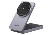 Mobil - Adaptere & Opladere - UGREEN 2-In-1 Magnetic Wireless Charger Grey - 45056-UG
