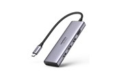 USB hub - UGREEN 6-In-1 Usb C Hub 4k@60hz USB hub - 6 ports - Sølv - 60383-UG