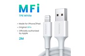 USB kabel - UGREEN USB-A <-> Lightning - 2m - Hvid - 20730-UG