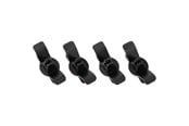 Kabel Organisering - DUTZO Kabelholder med krog - 4-pak - Sort - DCORDHOOKBLK
