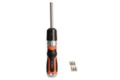 Håndværktøj - Boxer ratchet screwdriver with 6 bits - 31495