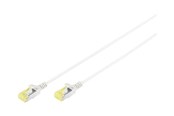 Netværkskabel - DIGITUS Slim - patch cable - 1 m - grey - Grå - 1m - DK-1624-A-010S