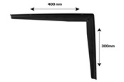 Beslag & hængsler  - Home>it table support with T-profile 30x40 cm matt black - 16323