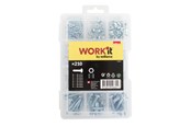 Søm og skruer - Home>it Machine screws and nuts in assortment box with 210 parts - 19689